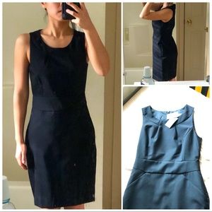 BNWT J. Crew 100% Wool Black Sheath Dress - 0P
